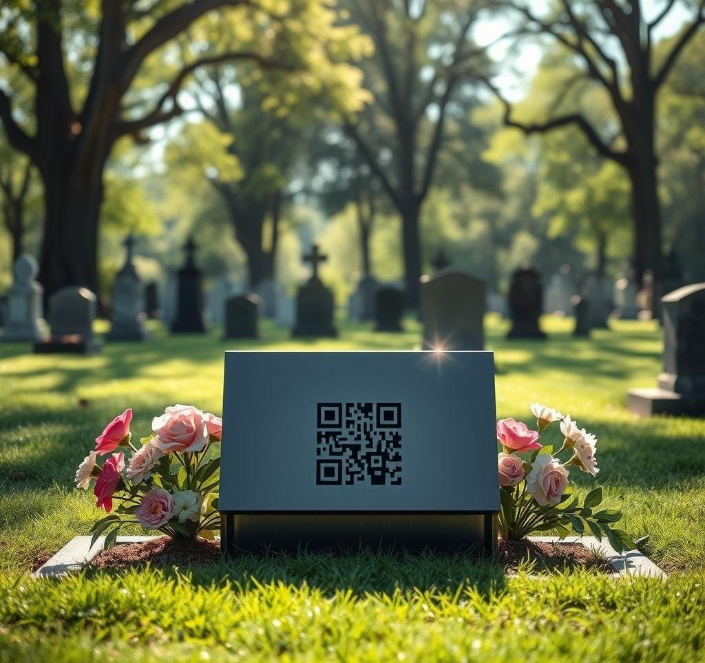 Tiết kiệm chi phí tưởng niệm với bia QR Mãi Mãi Nhớ