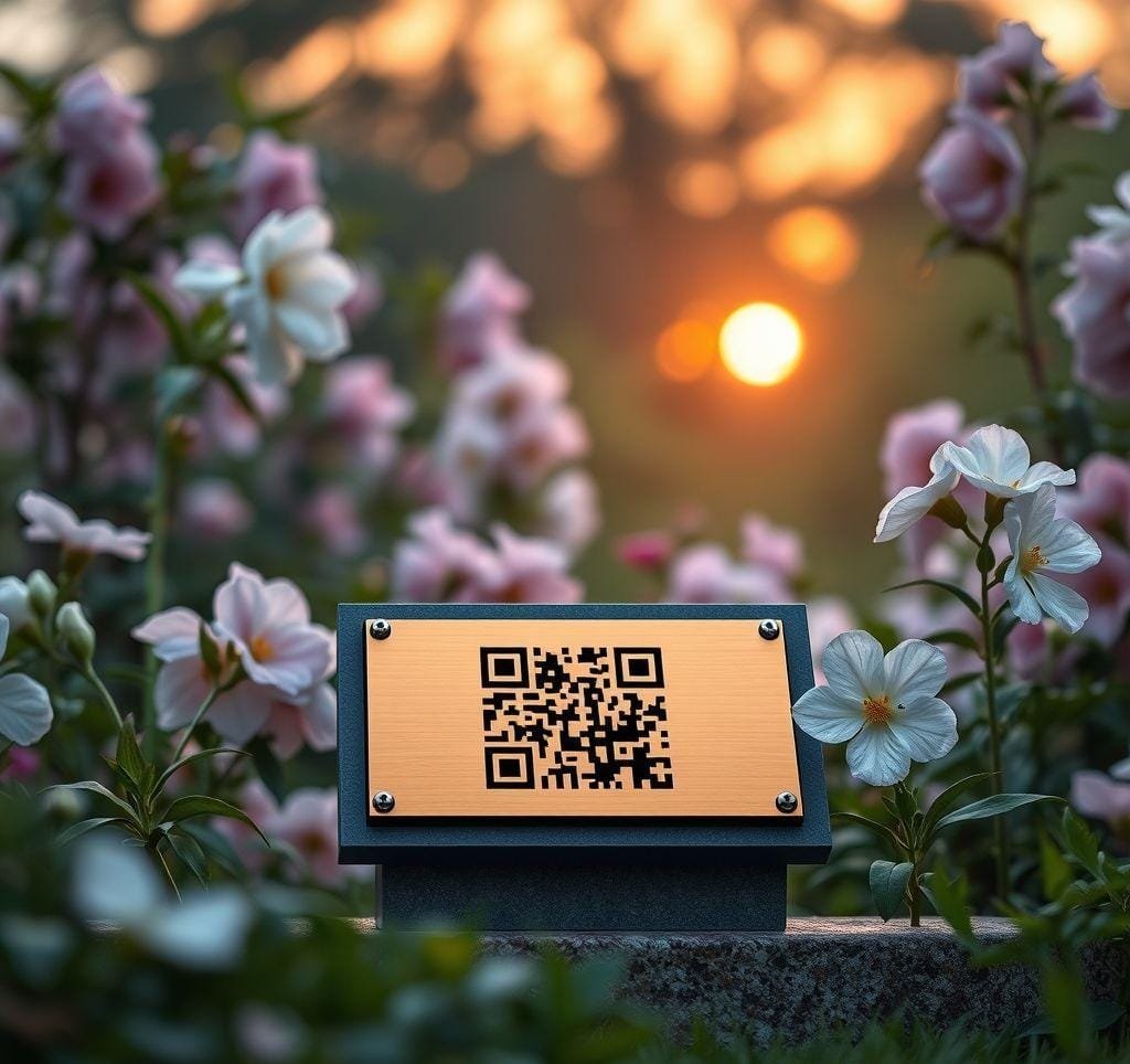 Personalized Memorial Plaques with QR Codes