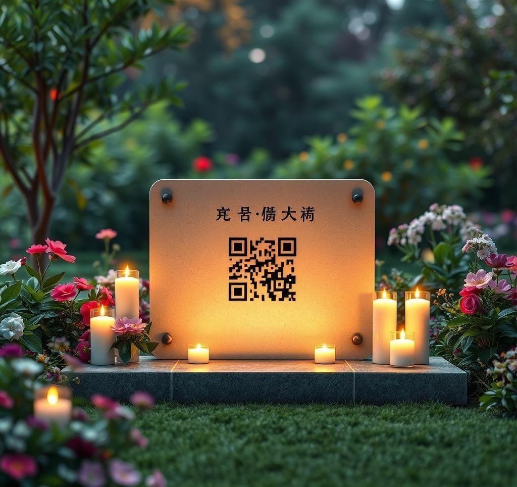 Lưu giữ kỷ niệm với tấm bia QR Mãi Mãi Nhớ