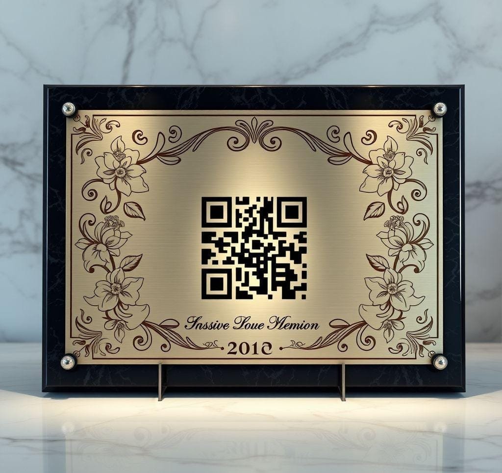 Personalize Your Memorial with Unique QR Code Plaques